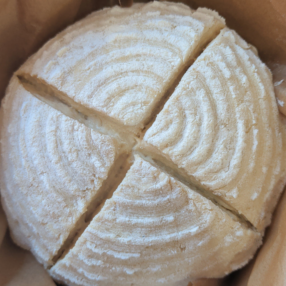 Hand made soda bread just about to go into the oven. Jamie The Baker