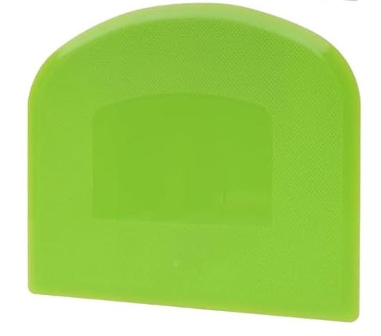 Flexible plastic dough scraper & cutter
