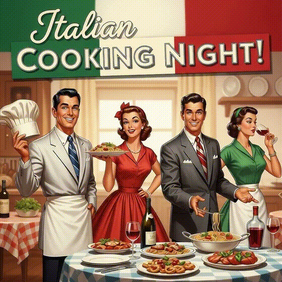 Italian night cooking experience