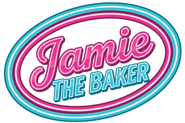 Jamie The Baker - Curved Border Diner Logo