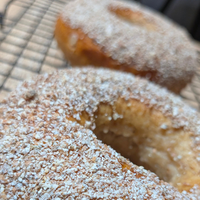 Bagels made by hand at Jamie the Baker in Llansteffan Carmarthenshire